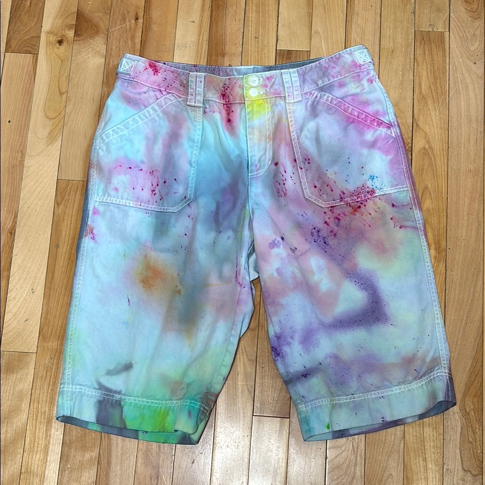 Colorful Tie-Dye capris